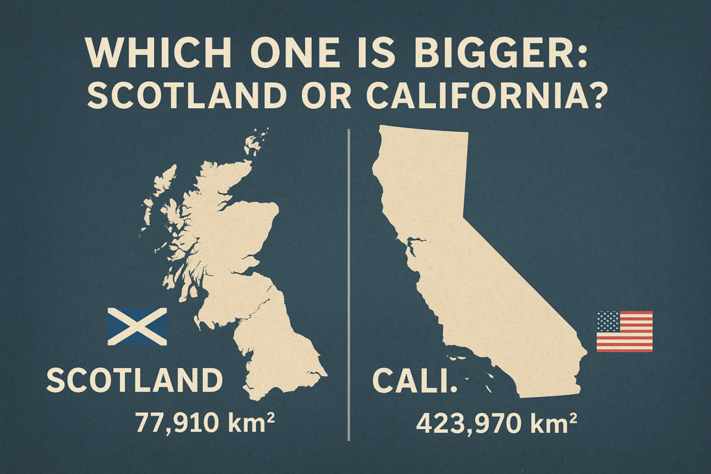 Which One Is Bigger: Scotland or California?