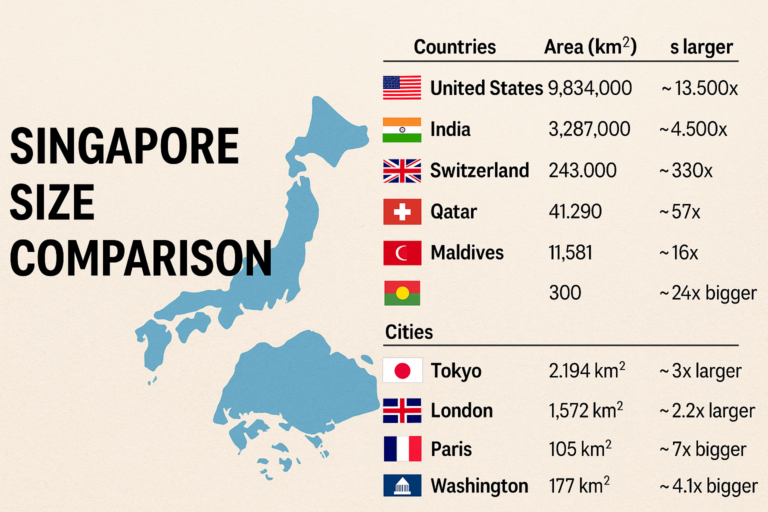 Singapore Size Comparison